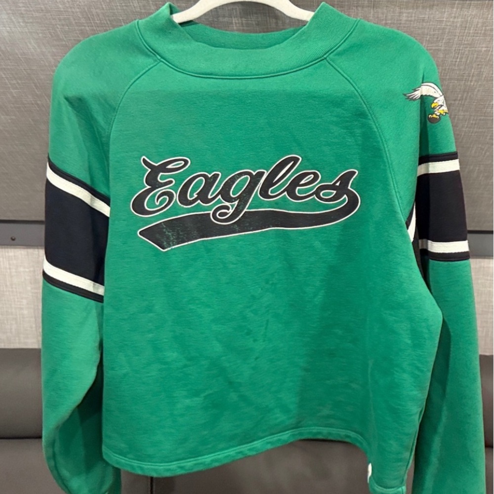 Women’s Fanatics Eagles Crewneck Sz Large